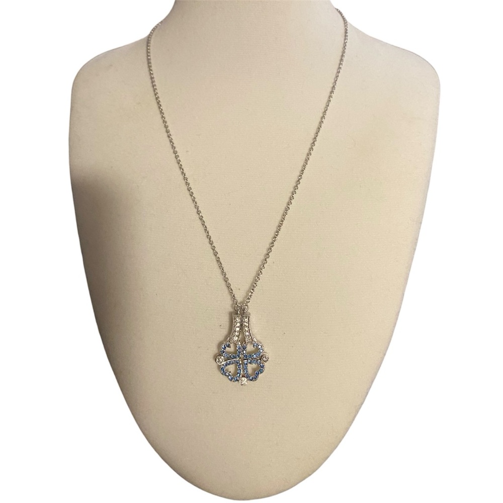 🍀✨ Sterling Silver Transforming 4 Heart Magnetic Clover Necklace Pendant